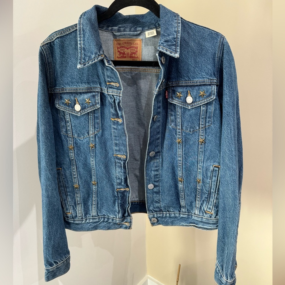 Levi’s Star Studded Denim Jacket, Size L
